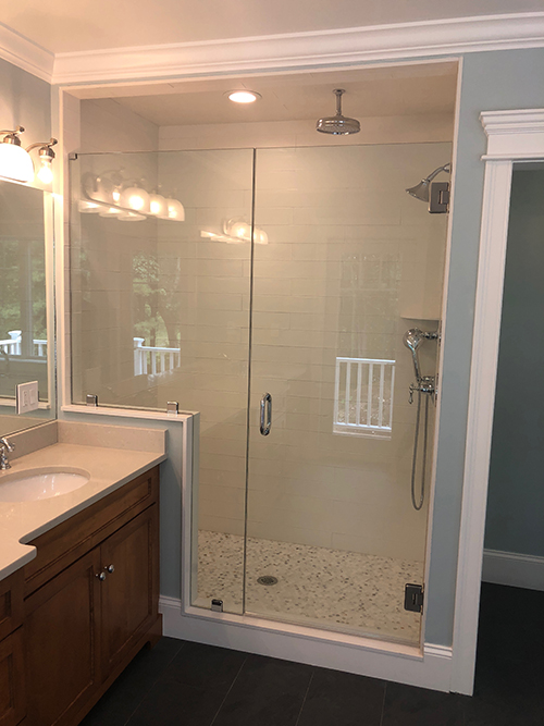 Bathroom, with shower double heads