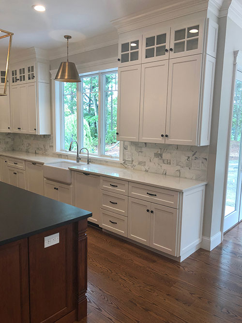 Kitchen and cabinets